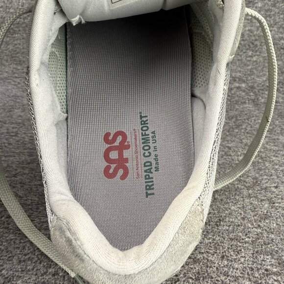 ✅SAS Shoes Mens 13M Journey Mesh Lace Up Triple Comfort Gray Leather Made In USA - Picture 4 of 10